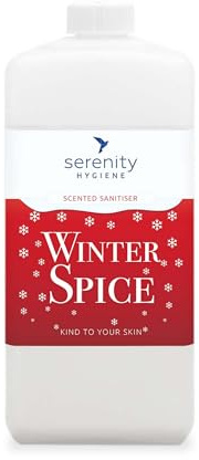 Hand Cleansing Sanitiser Foam, No Alcohol Foaming Hand Sanitizer Dispenser - Winter Spice - 1 Litre Refill