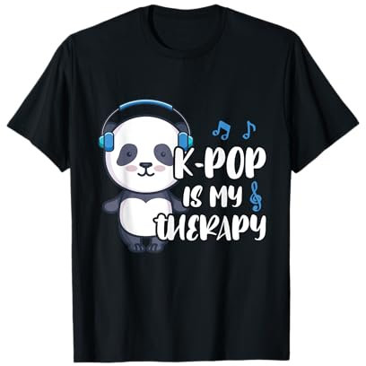 K-Pop Is My Therapy K-Pop Panda Adolescents Citation Kpop T-Shirt