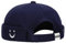 Herren Lächeln Gesicht Stickerei Marineblau Docker Cap Seemannsmütze Docker Mütze Hafenmütze Seemannskappe Brimless Cap Herrenmütze Verstellbar
