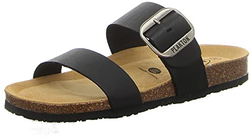 Plakton Damen Pantoletten Rock Negro Gr. 38