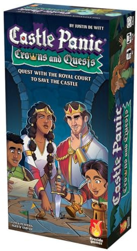 Fireside Games Castle Panic: Crowns and Quests | Expansion | Board Game for Adults and Family | Cooperative | Ages 8+ | for 1 to 6 Players | Average Playtime 45 Minutes | Made by