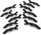 12 Pinzas para el Cabello, Broches Pinzas Cocodrilo Profesionales de Plástico para el Pelo Duradera con Agarre Antideslizante y Dientes Grandes Anchos,Alligator Clips Pinzas Pelo Fuerte Antideslizante