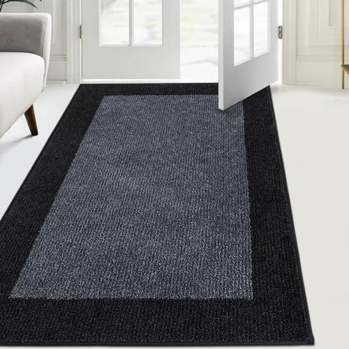 FCSDETAIL Dirt Trapper Indoor Door Mat 86 x 150 cm, Non-slip Entrance Rug, Machine Washable Dog Doormat, Inside Floor Mat for Entryway, Muddy Shoes & Paws