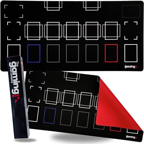 The Gaming Mat Company Compatible Yu-Gi-Oh! Banish Single Player Playmat Red Rubber Base for Yu-Gi-Oh! Cards - 28.35 x 14.17 Large TCG Playmat Game Mats - Card Gaming Table Mat