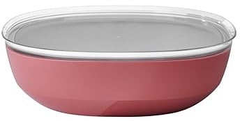 Mepal - Saladier avec couvercle Silueta - Lavable au lave-vaisselle et résistant au micro-ondes - Plat de service - Plats à tapas - Vaisselle - 4000 ml - Vivid mauve