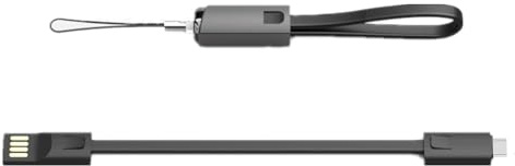 USB A to C Charger Cable, Portable Keychain 0.75ft Short Type-C Charging & Data SYNC Nylon Braid Cord for power bank, Compatible with iPhone 15/15 Pro Max Galaxy S20 S10 S9 S8 and other usb c devices.