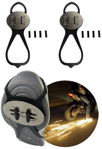 Outdoor Flint Skateboarding Fahrrad Fuß bremse Funken Schleifen Boden Motorradsohle Schuhabdeckung Skateboard Flint Set (2)
