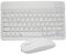 HLTOOP Wiederaufladbare Bluetooth-Tastatur, Ultra Dünn Wireless Bluetooth Keyboard Deutsches Layout QWERTZ BT3.0 Tragbare Kabellose Tastatur Bluetooth für Windows, iOS, Android, Bluetooth-Maus,Black1