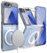Ringke Fusion Magnetic Case Kompatibel mit Samsung Galaxy Z Flip 6 Hülle, Kratzfest Hart PC + Weich TPU Anti-Gelb Transparent Handyhülle für Magnetische Kabelloses Laden - Clear