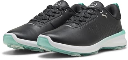 PUMA Damen Ignite Blaze 2 Golfschuhe 38.5, Black Aquatic Green