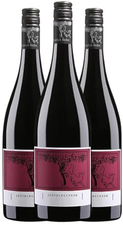 Friedrich Becker Spätburgunder Trocken Gutswein 75 cl Rotwein (Karton mit 3 Flaschen von 75 cl)