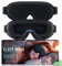 Masque de Nuit, Masque de Sommeil 3D pour un Sommeil Paisible, Ergonomique pour Hommes et Femmes, Design Elargi pour Dormir sur le Côté (Noir)