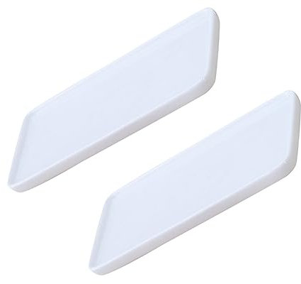 LIFKOME 2pièces Assiette de Rangement Simple Céramique Blanche pour Salle de Bain Support de Lavabo Plateau de Toilette