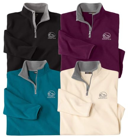 ATLAS FOR MEN - Set di 4 Maglioni in Micropile - M