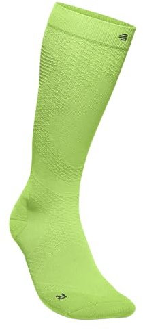 BAUERFEIND Run Ultralight Compression Socks, Men, Lime Green, M 41-43