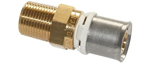 PB TUB Raccord laiton nickelé multicouche fixe mâle 15x21, 16 mm, sans plomb 1 - 20 - Raccord et tube