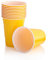 Persy Party Reusable Beer Pong Cups for Party (50 Pack) - Colourful Easy Grip 16oz Plastic Cups - BPA-Free & Shatterproof Plastic Drinking Cups for Beer, Cocktail, Soda & Cold Drinks - Yellow