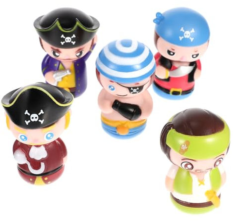 Totority 5stücke Interaktive Fingerpuppen Aus Cartoon-Themen Lustige Piratenfiguren Für Eltern-Spiele Für Kindergarten Und Geburtstagsfeiern