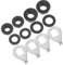 Toyvian 1 Ensemble Kit de Fixations de Roue de Vélo avec Écrous Flasques Acier Hanger Sécurisé pour Axes de Roues Complet pour Réparation Remplacement