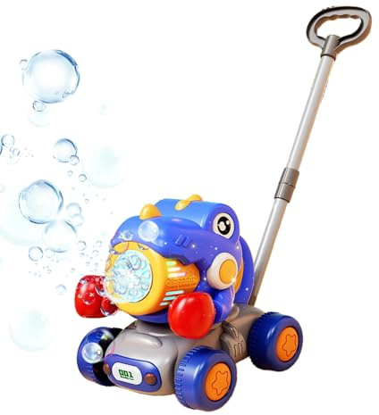 Rasenmäher Bubble Spielzeug Für Kinder - Gartenspiele Im Freien | Lustiges Dinosaurier-Laubbläser Für Kinder Ab 3 Jahren Für Zuhause Schule Und Reisen