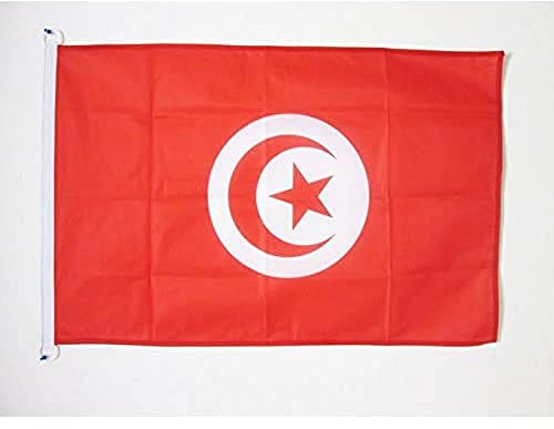 AZ FLAG - Flagge Tunesien - 90x60 cm - Tunesische Fahne 60 x 90 Cm Aussenverwendung - Flaggen