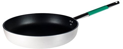 Pentole Agnelli ALSC2111BSCV24 Linea Cookware System Padella Svasata Alta con 1 Manico da 5 mm, 24 cm, Verde