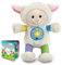 VTech - Mon Mouton Comptines Câlines, Peluche Bébé Interactive et Musicale, Histoires et Berceuses, Livre Illustré de 4 Pages, Cadeau de Naissance - Contenu en Français