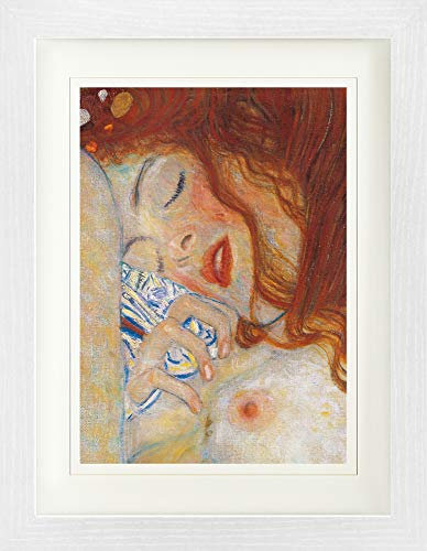 1art1 Gustav Klimt Poster Danaë, 1907, Detail Gerahmtes Bild Mit Edlem Passepartout | Wand-Bilder | Im Bilderrahmen 40x30 cm