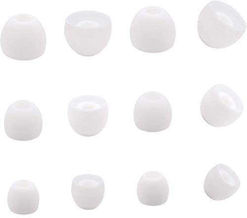 ALXCD Ohrstöpsel für S10 S9 S9+ S8 Note8 Samsung AKG Ohrstöpsel SML 3 Größen 6 Paar weiche Silikon Ersatz Ohrstöpsel für Galaxy S10 S9 S9+ S8 S8 Plus Note8 AKG Kopfhörer 6 Paar S/M/L weiß