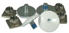 USD Inline Skate Ersatzteil Cuff Schraube, weiß, Set