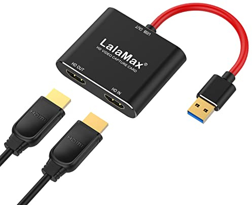 Scheda di acquisizione, scheda di acquisizione HDMI 4K per interruttore, scheda di acquisizione video per streaming e registrazione PS5 PS4 Xbox Series X/S Nintendo Switch in DSLR OBS con HD Ultra-Low