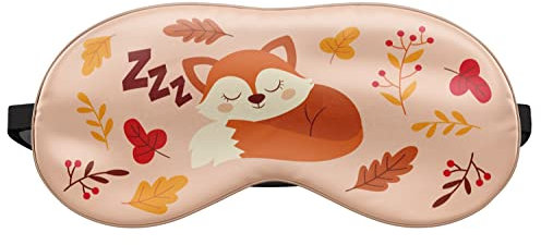 Schlafmaske Reise Relax Augen Abdeckung Bett Emoji Nickerchen Augenbinde Schlafender Fuchs ZZZ [042]
