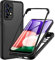 Hülle für Samsung Galaxy A53 5G, Vorder- und Rückseitenschutz Handyhülle Samsung A53 Case 360 Grad stoßfeste Handyhülle (A53, Schwarz)