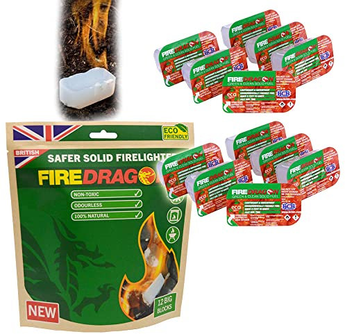 BCB Firedragon Trocken-Brennstoff 12 Tabletten Feuer Kocher Survival #39100
