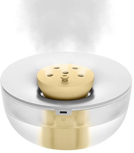 Canareen Ultraschall Luftbefeuchter Schlafzimmer - Leiser 1,2L Top-Fill Luftbefeuchter & Aroma Diffuser mit wasserloser Abschaltung | Kleiner USB Luftbefeuchter für Heim Kinderzimmer Büro Pflanzen