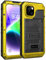 Beeasy for iPhone 14 Case Waterproof Heavy Duty Shockproof Tough Metal Armour Cover Dustproof Built-in Screen Protector, Robust 360 Full Body Military Protective Rugged Case for iPhone 14 Yellow