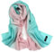 Wollschal Damen Loop, Damen Schal Winter Gradient Rosa 180X65cm Warmer Übergroßer Winterschal-Poncho