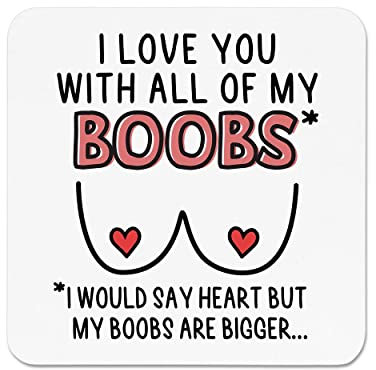 I Love You With All Of My Boobs Fridge Magnet