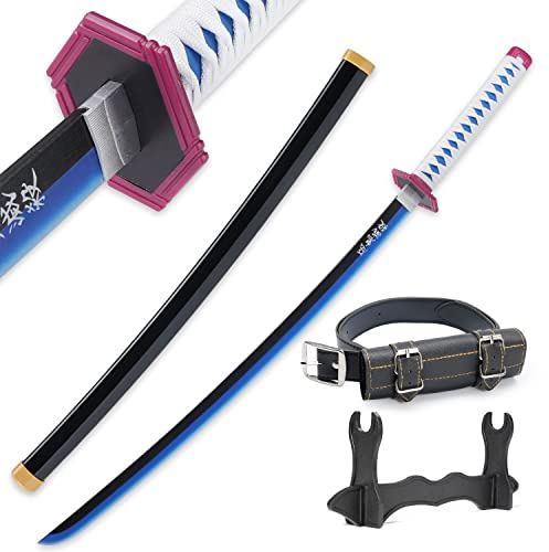 Cold Blade Anime-Schwert – 104,1 cm lange Anime-Katana-Replik mit Gürtel und Ständer – Robustes Schwert, perfekt für Cosplay – Schwert mit authentischem Design