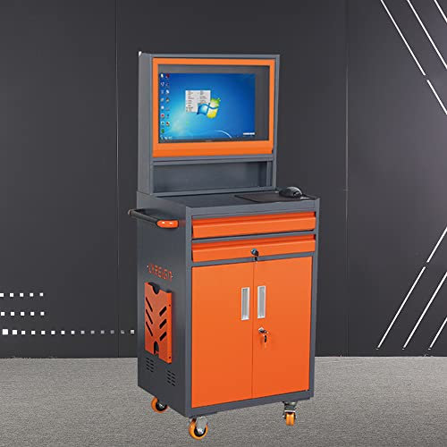 Industrial PC Cabinet Mobile Computer Cabinet Large Size Computer Cabinet For 24 Inch Monitor