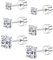 Sllaiss 3 Pairs Flat back 925 Sterling Silver Stud Earrings Set 20G Cartilage Cubic Zirconia Stud Earrings for Women White Gold Plated Tiny CZ Screwback Earrings Minimalism Jewellery(S345mm)