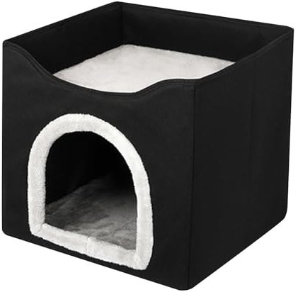 Casa para perros para interiores, exteriores, casa para gatos, cueva para gatos, condominio plegable para gatos, casa de dormir plegable para perros, caseta decorativa para el hogar, accesorio de