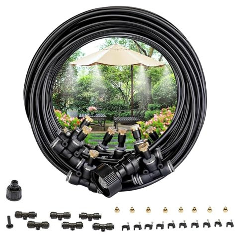 Avilia Pulverizador Exterior de 15 m con racores universales – Kit de nebulización de Agua para cenador y terraza: refresca y Reduce la Temperatura