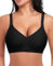 Ganado Damen BH Ohne Bügel Nahtloser BH Tiefem V-Ausschnitt Bralette Push Up BHS Soft Bequem BHS Bügellos Bustier (Schwarz, XL)