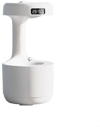 800 ml USB Cool Mist Luftbefeuchter LED Display Anti-Schwerkraft Wassertropfen Luftbefeuchter für ätherische Öle Diffusor Luftbefeuchter für Schlafzimmer Wohnzimmer