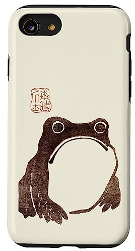 Grumpy Japanese Frog Cute Cottagecore Frogie Case for iPhone SE (2020) / 7 / 8