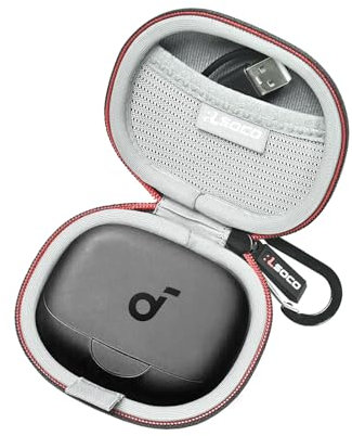 RLSOCO Tasche für Anker soundcore AeroFit Pro Open-Ear Kopfhörer (Schwarz)
