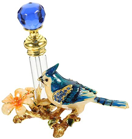 Beatifufu Vintage Parfümflasche Dekorative Flasche für Ätherische Öle und Parfüm Exquisite Duftflasche aus Nachfüllbar für Reisen Elegantes Design für Zuhause und Unterwegs