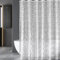 KUOGAS Duschvorhang Anti Schimmel mit 3 Stärkere Magnete Unten,Transparent mit 3D Mosaik Muster, Wasserdicht Eva Plastik Shower Curtains für Badewanne mit 12 Ringe (H180 x B180 cm (1er Pack))