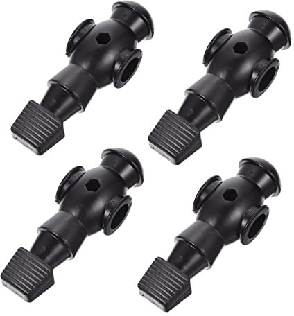 PAMINGONO 4stücke Ersatz-fußballpuppe Aus Harz Für Tischfußball Spielerfiguren Für Fußballtisch-zubehör Passend Für Standard-fußballstangen